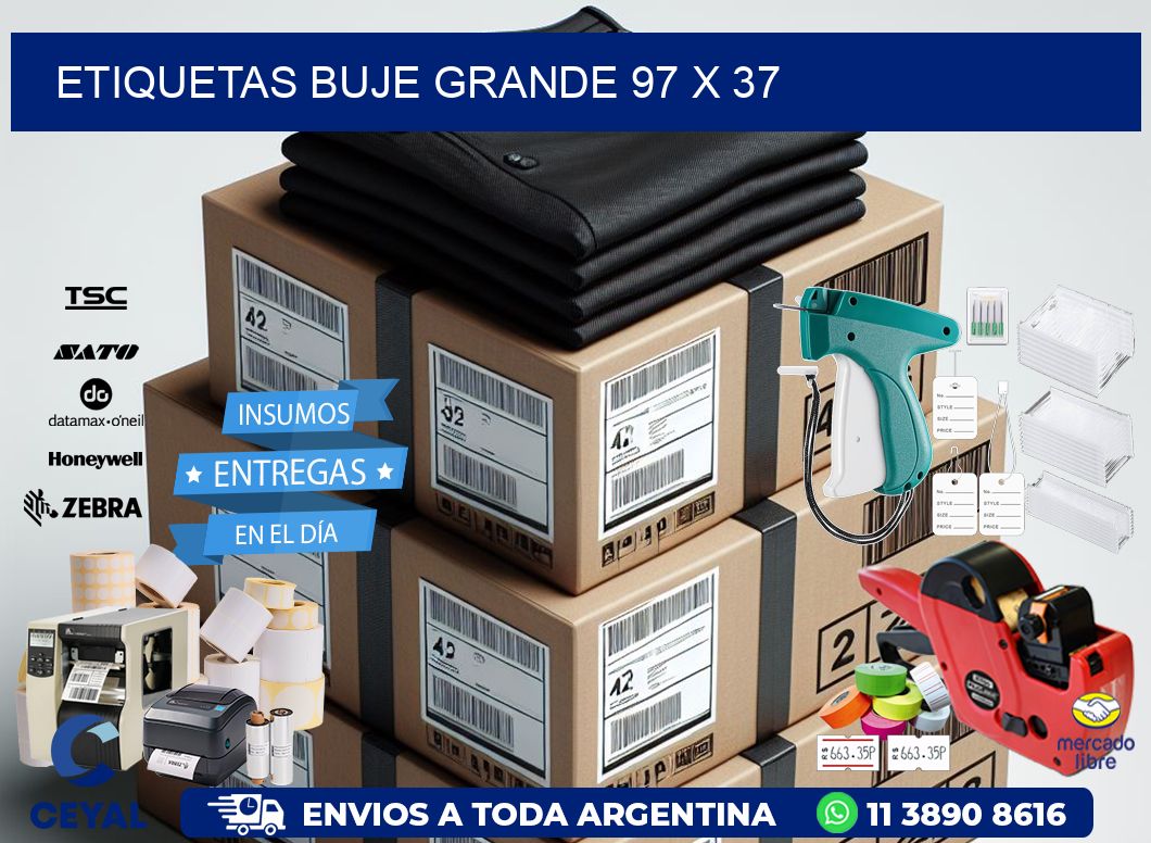Etiquetas buje grande 97 x 37