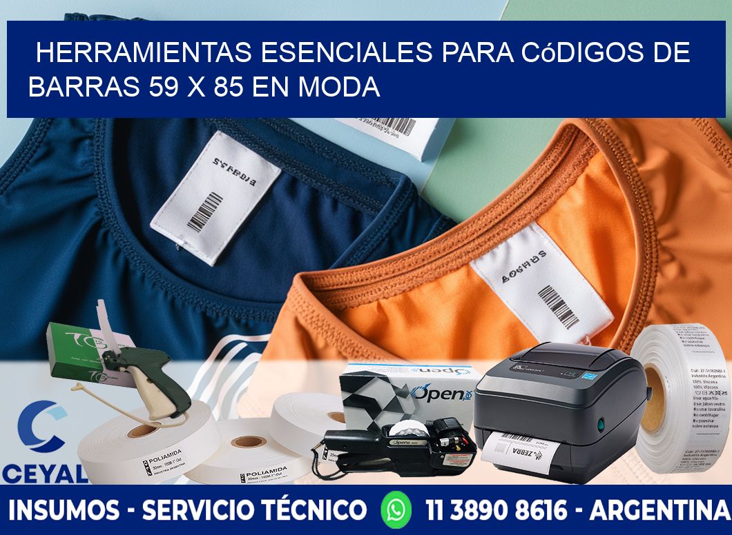 Herramientas Esenciales para Códigos de Barras 59 x 85 en Moda