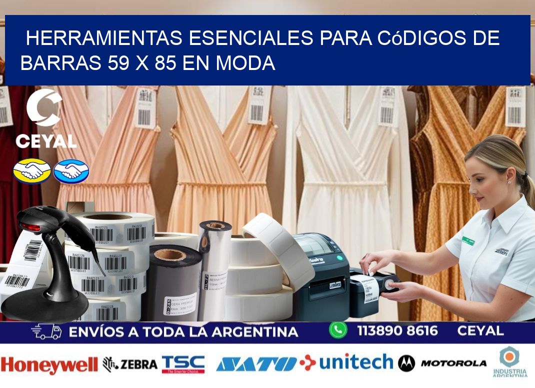 Herramientas Esenciales para Códigos de Barras 59 x 85 en Moda