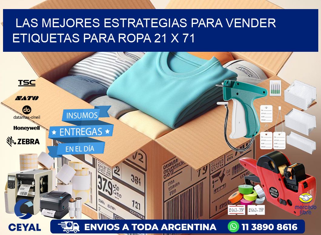 Las Mejores Estrategias para Vender Etiquetas para Ropa 21 x 71