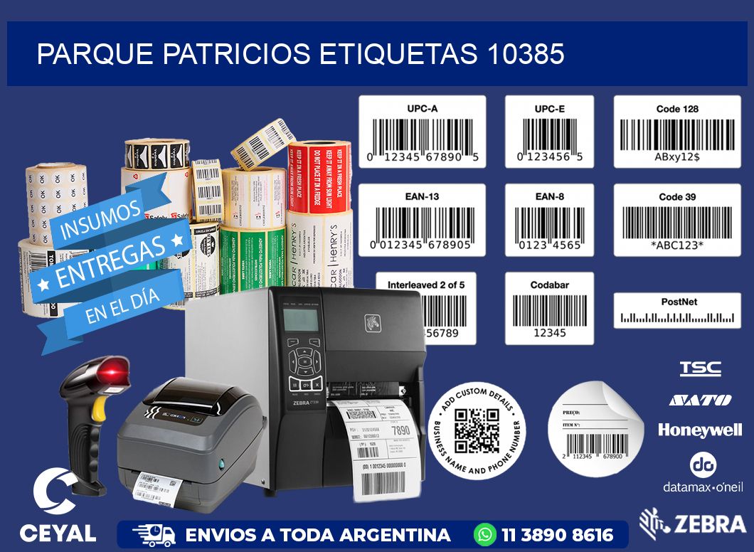 Parque Patricios etiquetas 10385 | Etiquetas para Fabricas