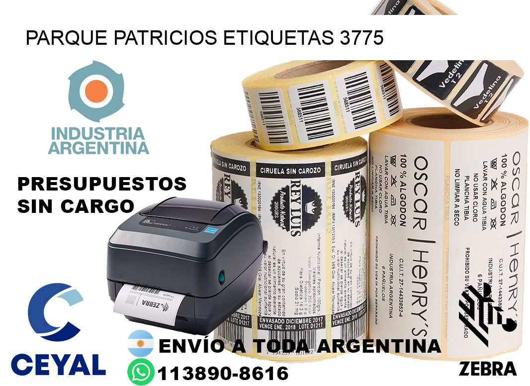Parque Patricios etiquetas 3775