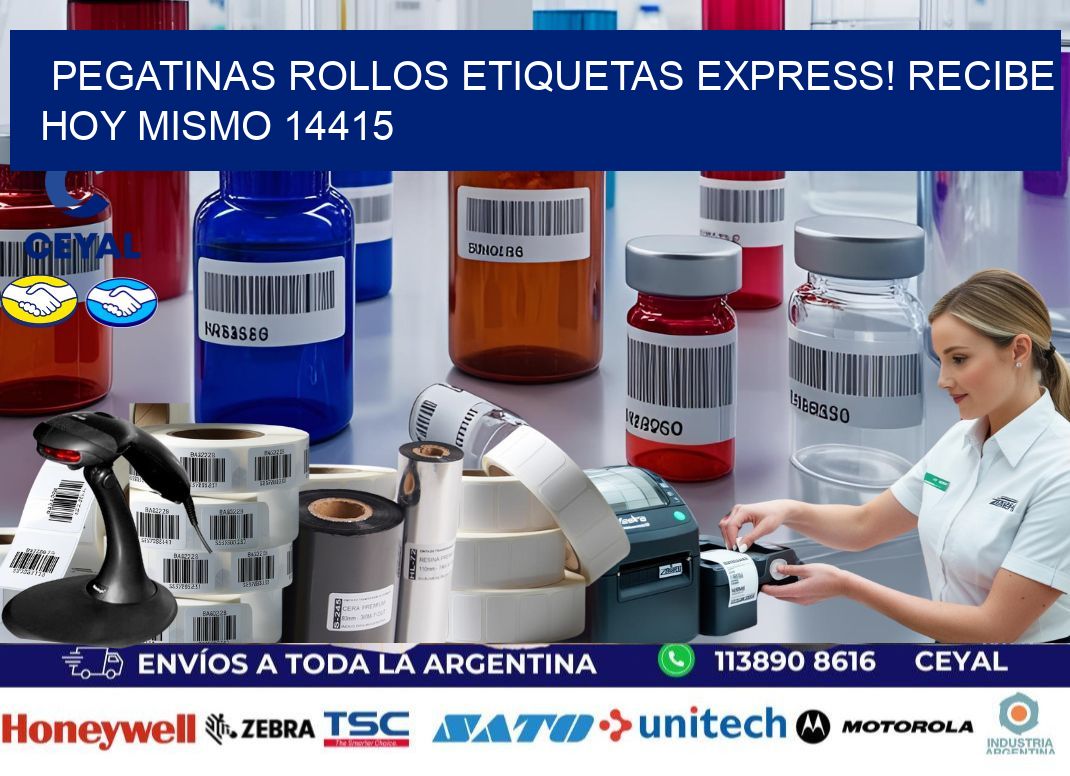 Pegatinas rollos etiquetas Express! Recibe Hoy Mismo 14415