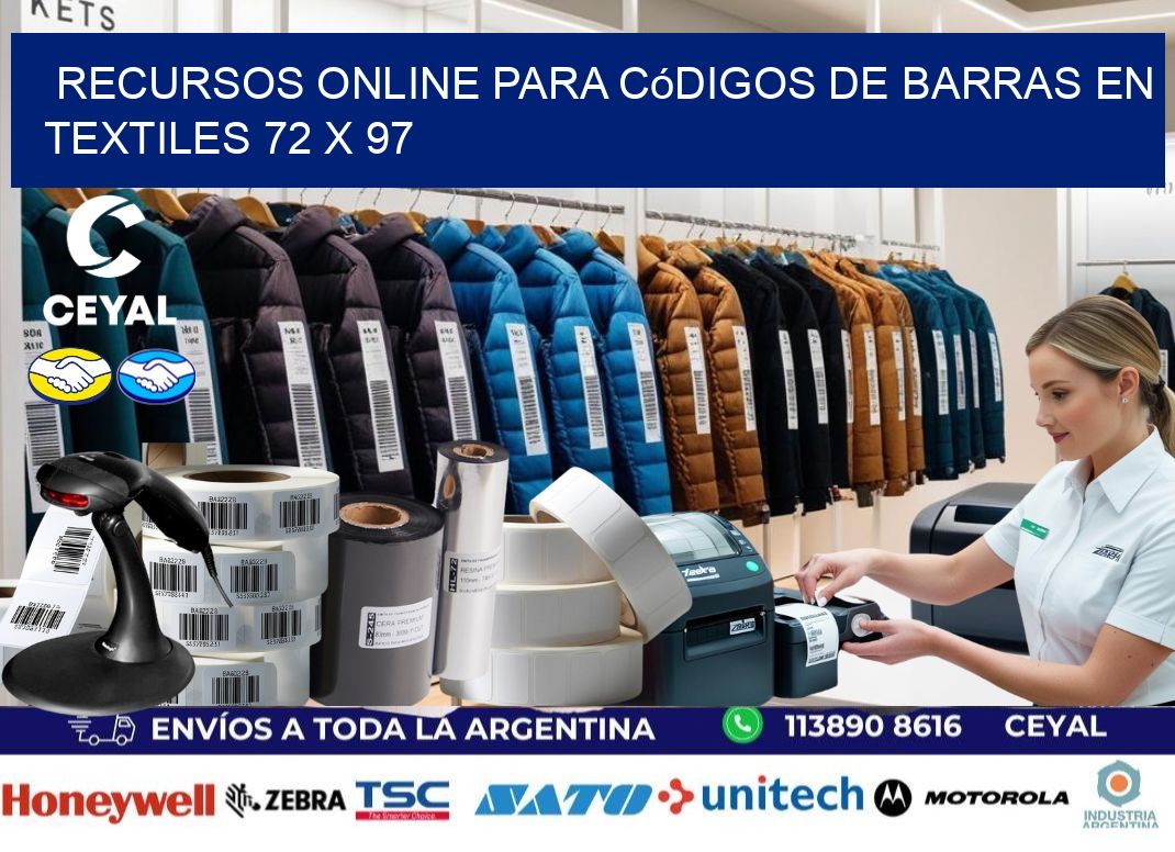 Recursos Online para Códigos de Barras en Textiles 72 x 97