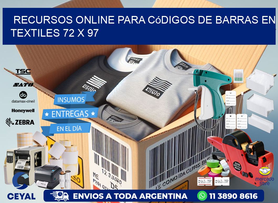 Recursos Online para Códigos de Barras en Textiles 72 x 97