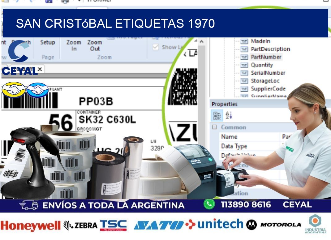 San Cristóbal etiquetas 1970