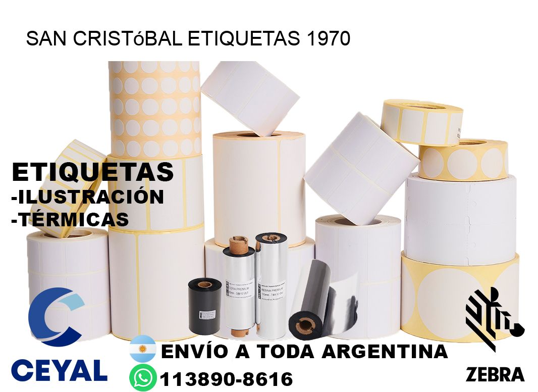 San Cristóbal etiquetas 1970