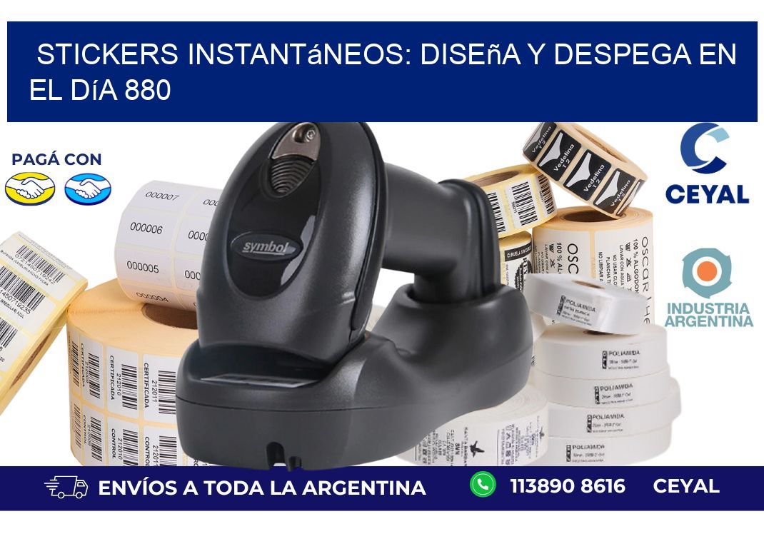 Stickers Instantáneos: Diseña y Despega en el Día 880