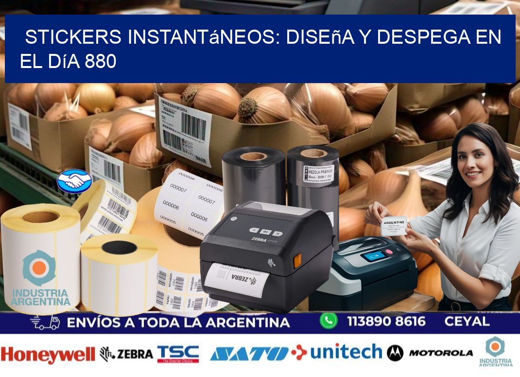 Stickers Instantáneos: Diseña y Despega en el Día 880