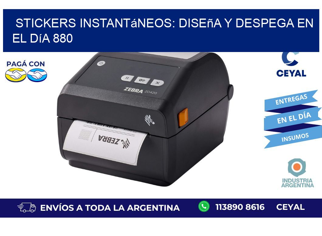 Stickers Instantáneos: Diseña y Despega en el Día 880