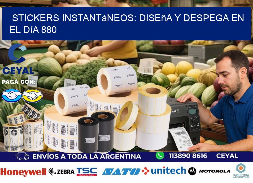 Stickers Instantáneos: Diseña y Despega en el Día 880