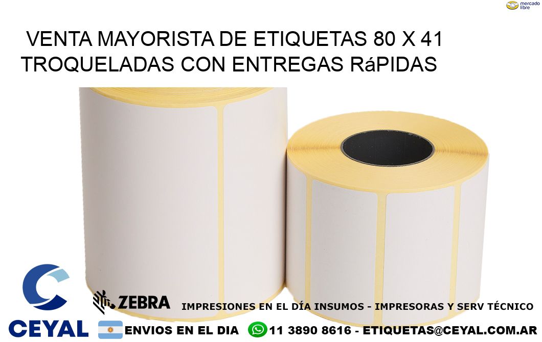Venta mayorista de etiquetas 80 x 41 troqueladas con entregas rápidas