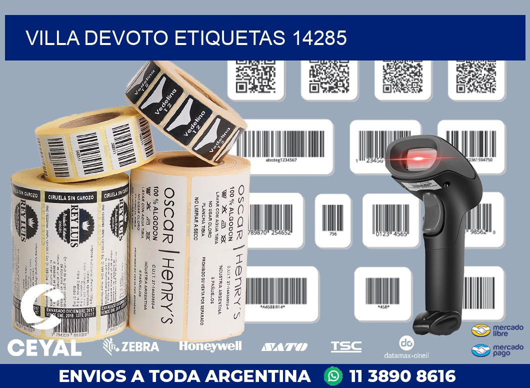 Villa Devoto etiquetas 14285