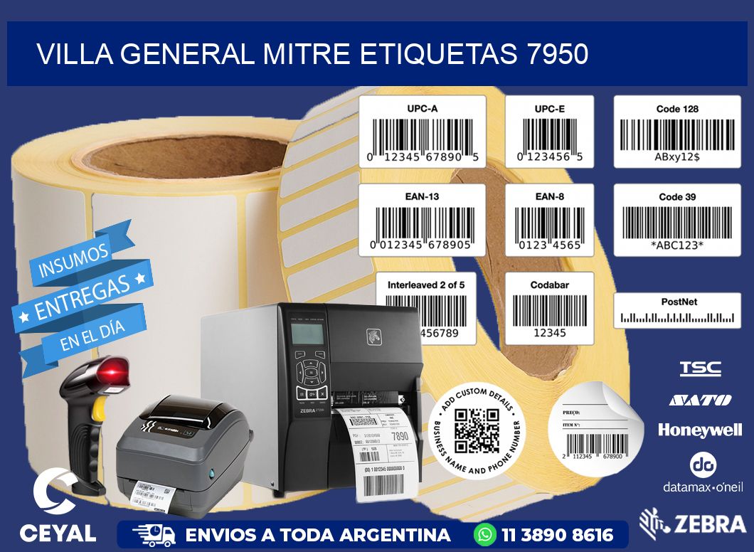 Villa General Mitre etiquetas 7950