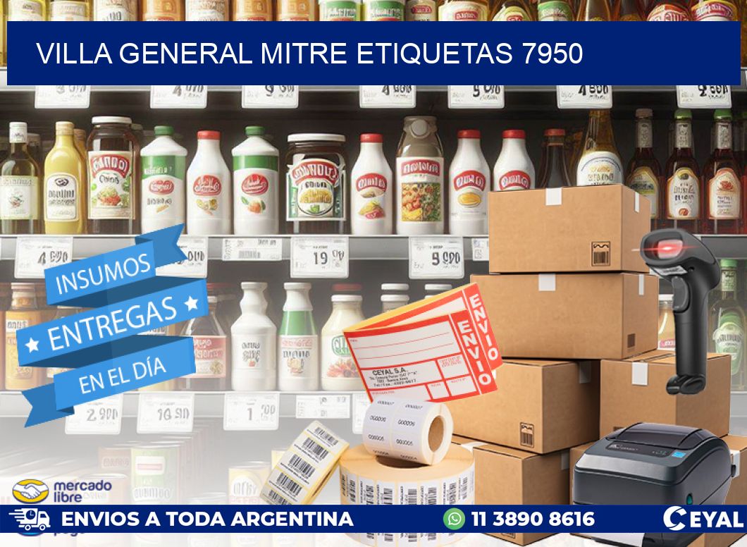 Villa General Mitre etiquetas 7950