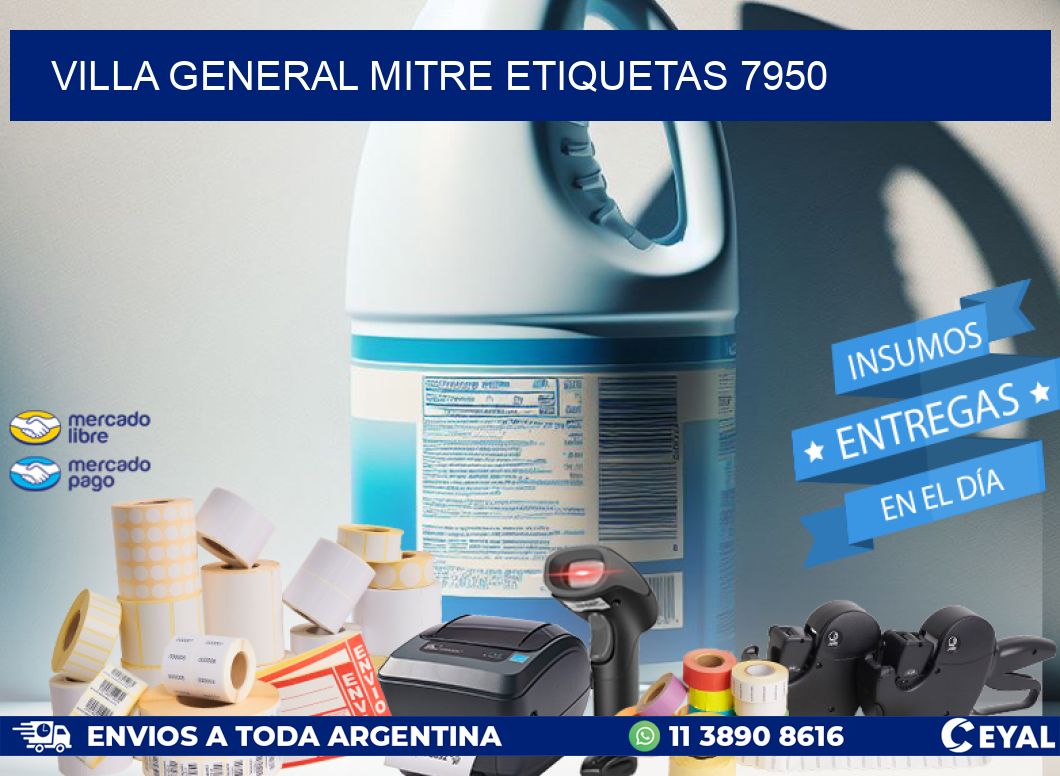 Villa General Mitre etiquetas 7950