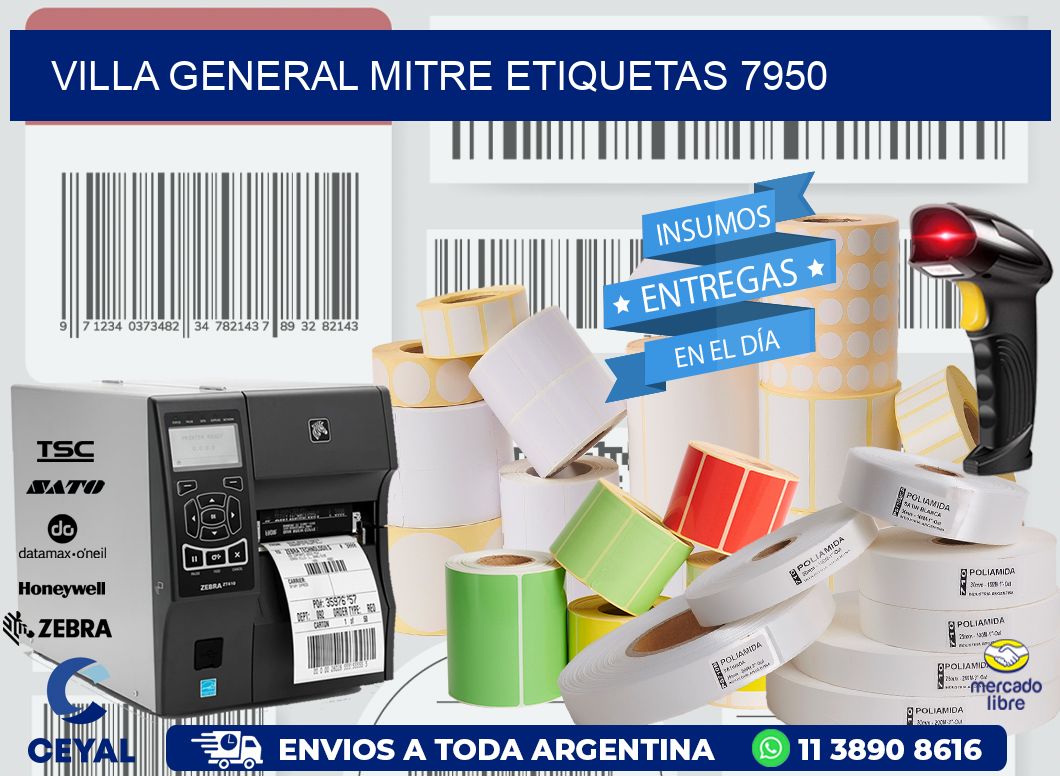 Villa General Mitre etiquetas 7950