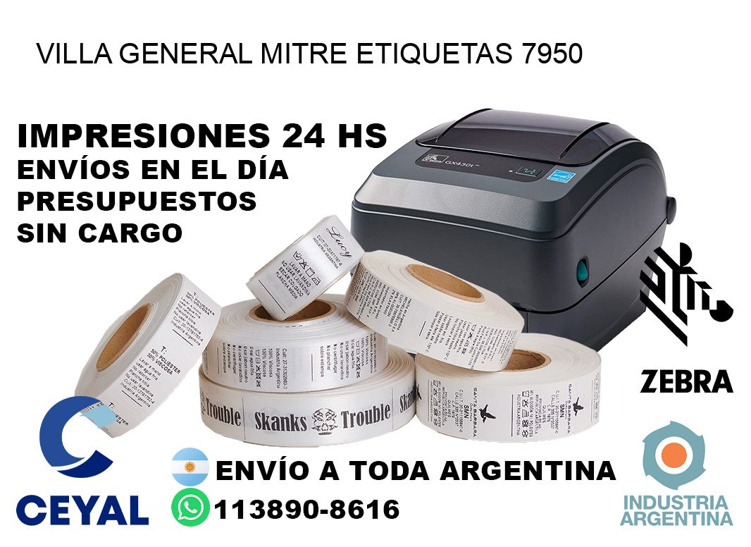 Villa General Mitre etiquetas 7950
