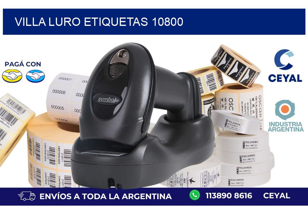 Villa Luro etiquetas 10800