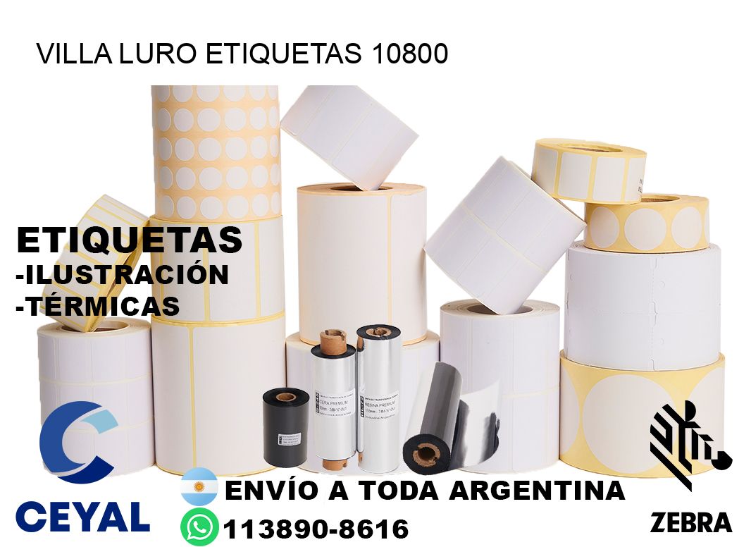 Villa Luro etiquetas 10800