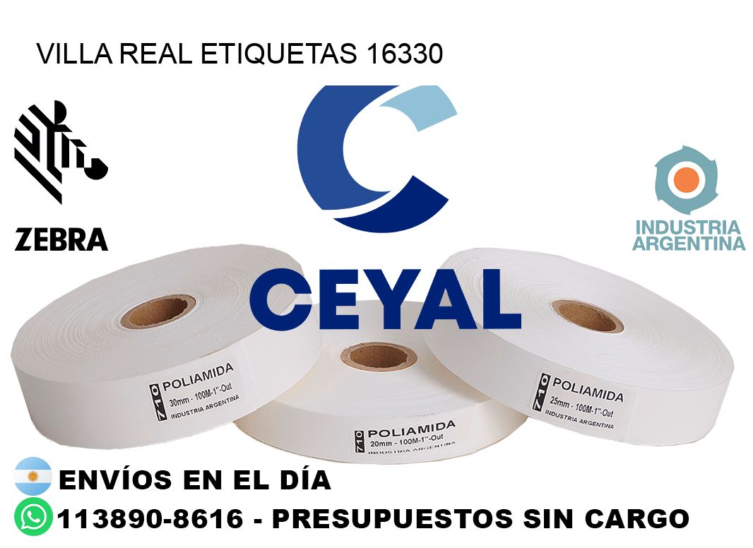 Villa Real etiquetas 16330