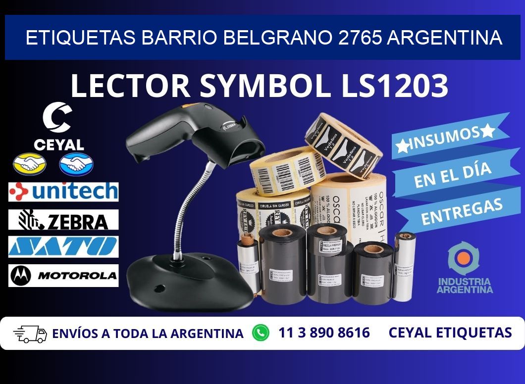 etiquetas barrio belgrano 2765 argentina