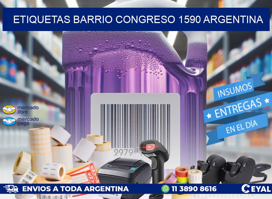 etiquetas barrio congreso 1590 argentina