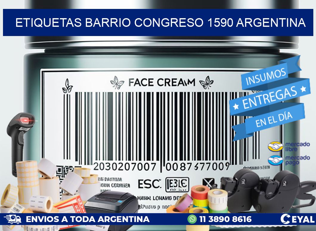 etiquetas barrio congreso 1590 argentina
