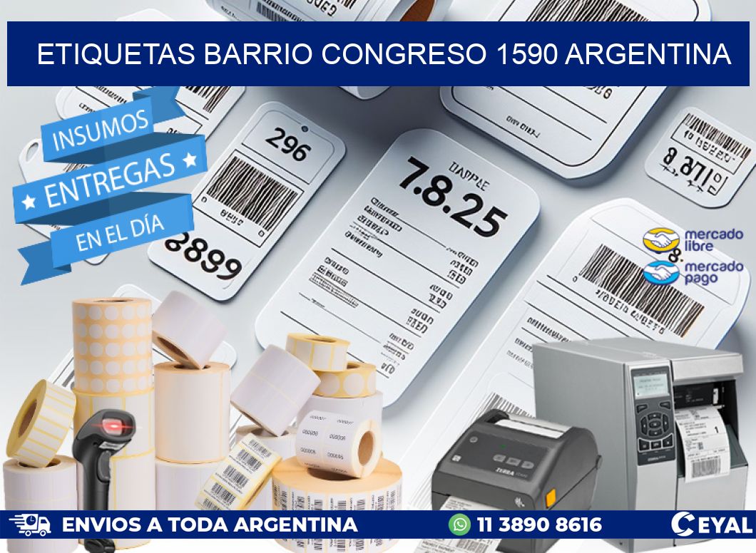 etiquetas barrio congreso 1590 argentina
