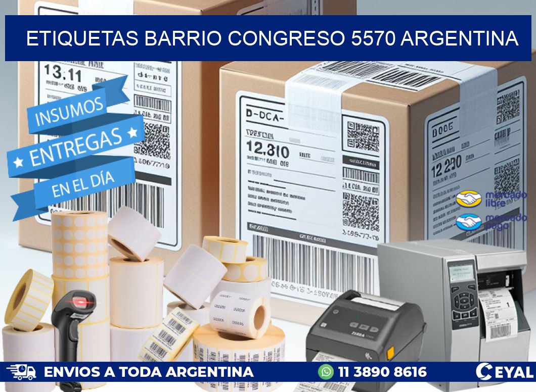etiquetas barrio congreso 5570 argentina
