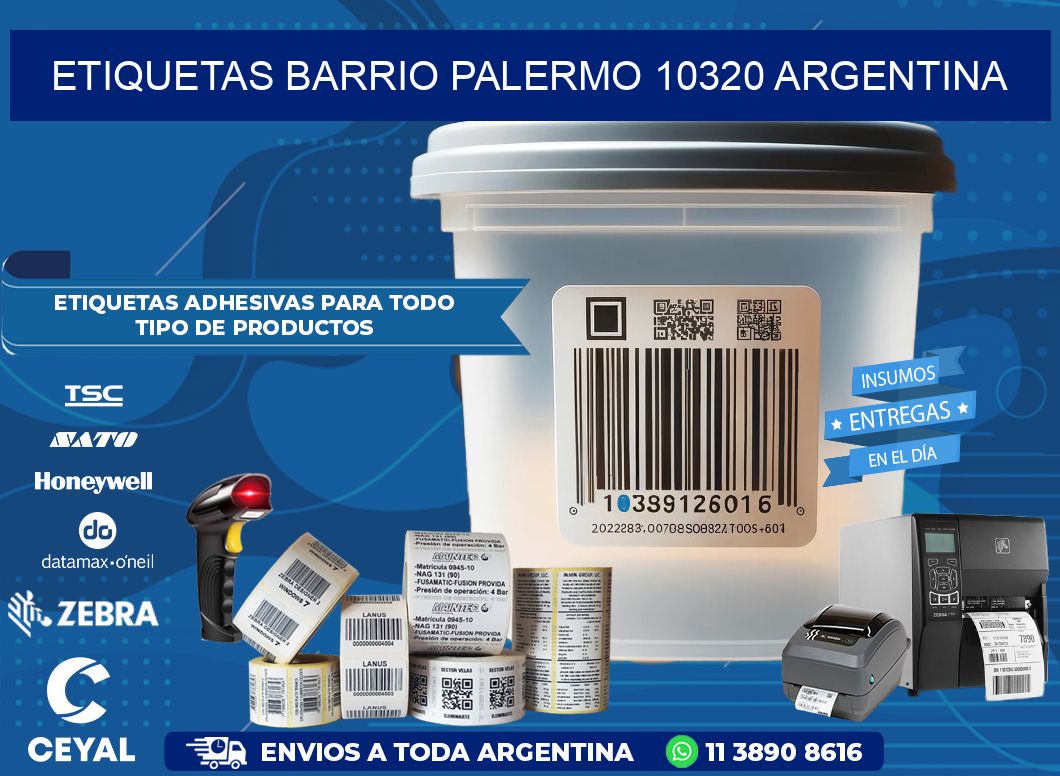 etiquetas barrio palermo 10320 argentina