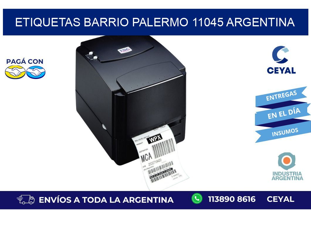 etiquetas barrio palermo 11045 argentina