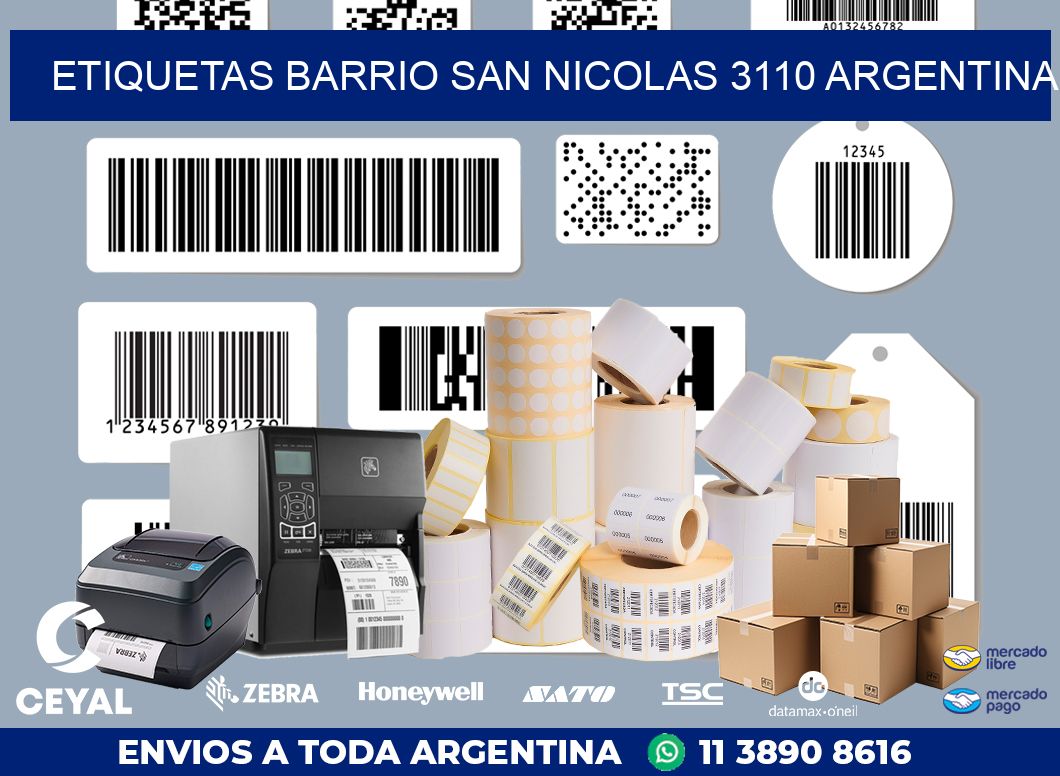 etiquetas barrio san nicolas 3110 argentina