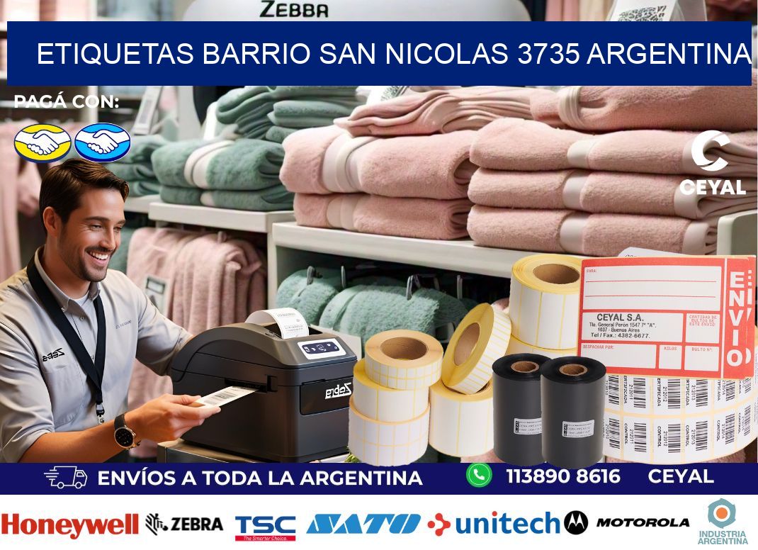 etiquetas barrio san nicolas 3735 argentina