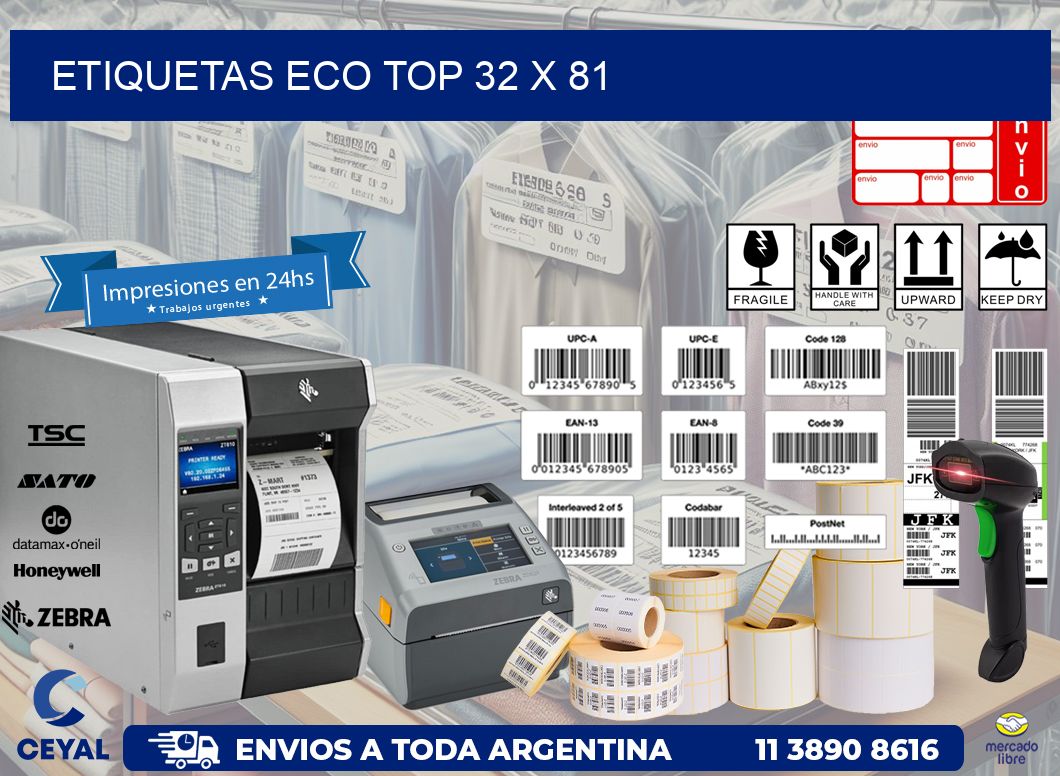 etiquetas eco top 32 x 81