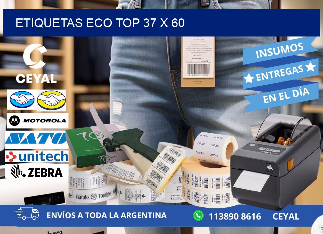 etiquetas eco top 37 x 60