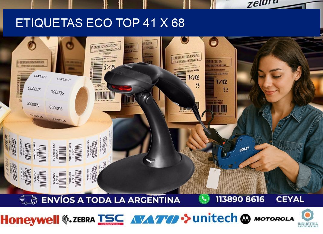 etiquetas eco top 41 x 68