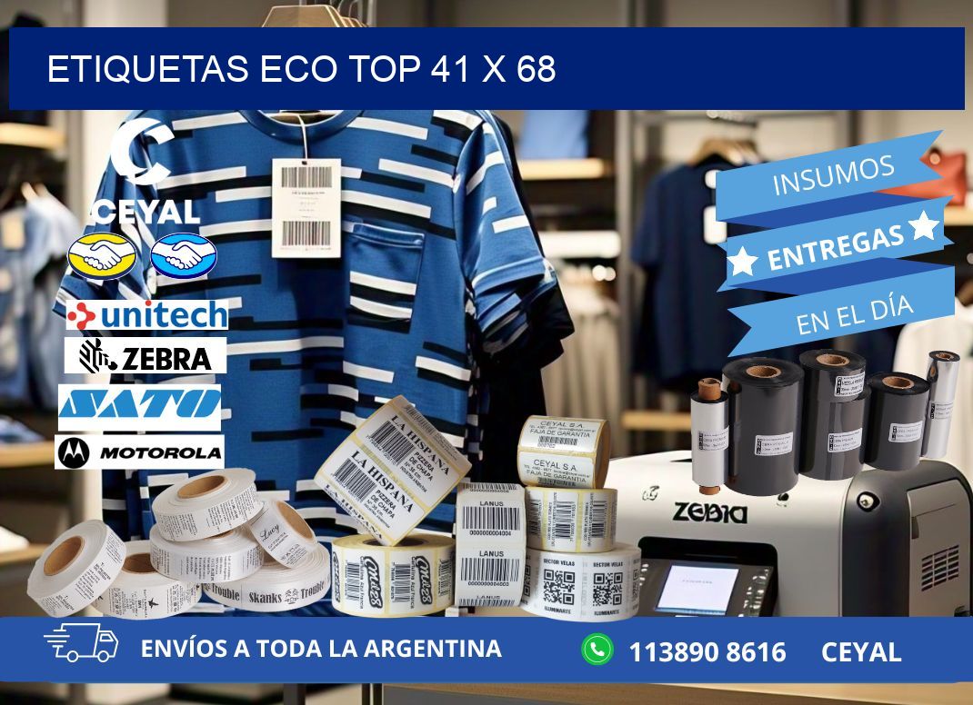etiquetas eco top 41 x 68
