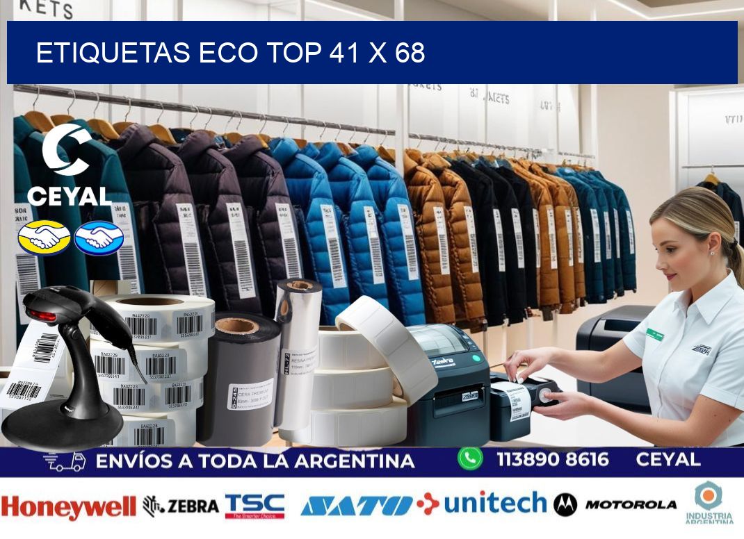 etiquetas eco top 41 x 68