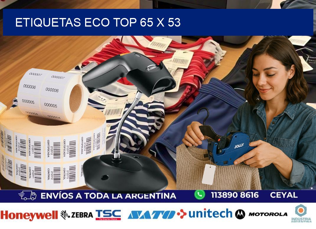 etiquetas eco top 65 x 53