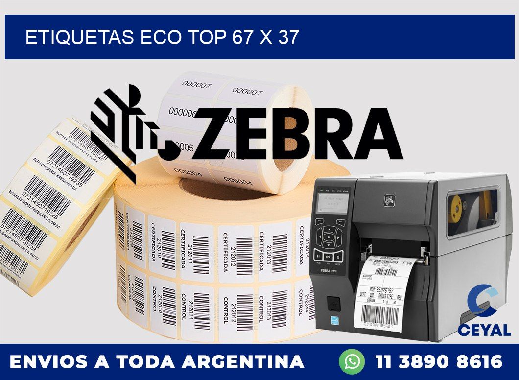 etiquetas eco top 67 x 37