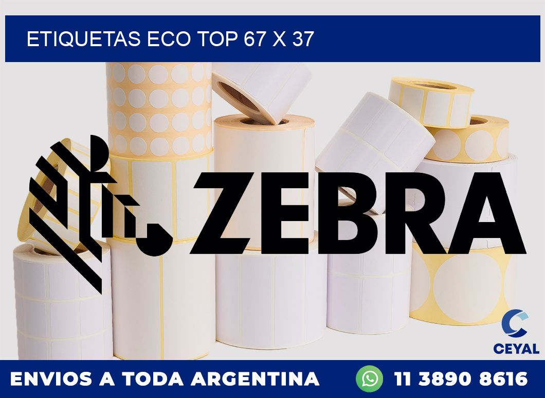 etiquetas eco top 67 x 37