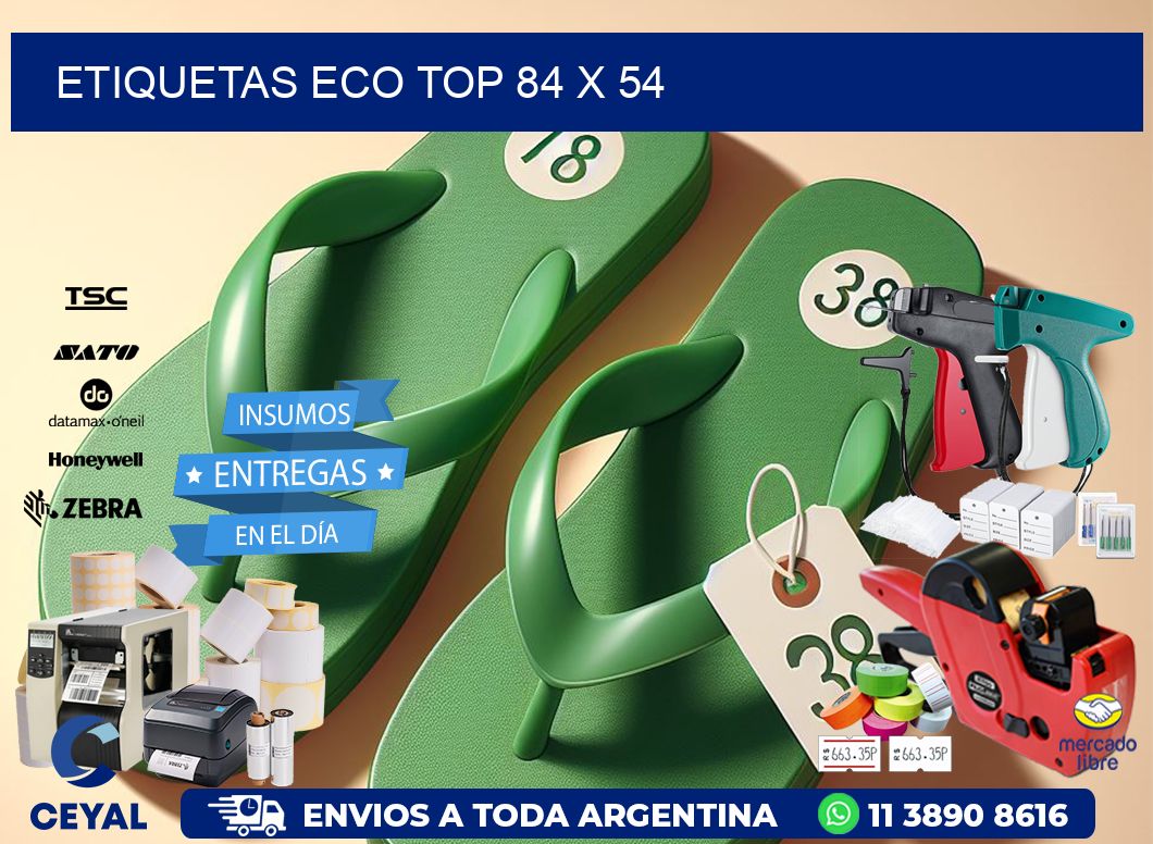 etiquetas eco top 84 x 54