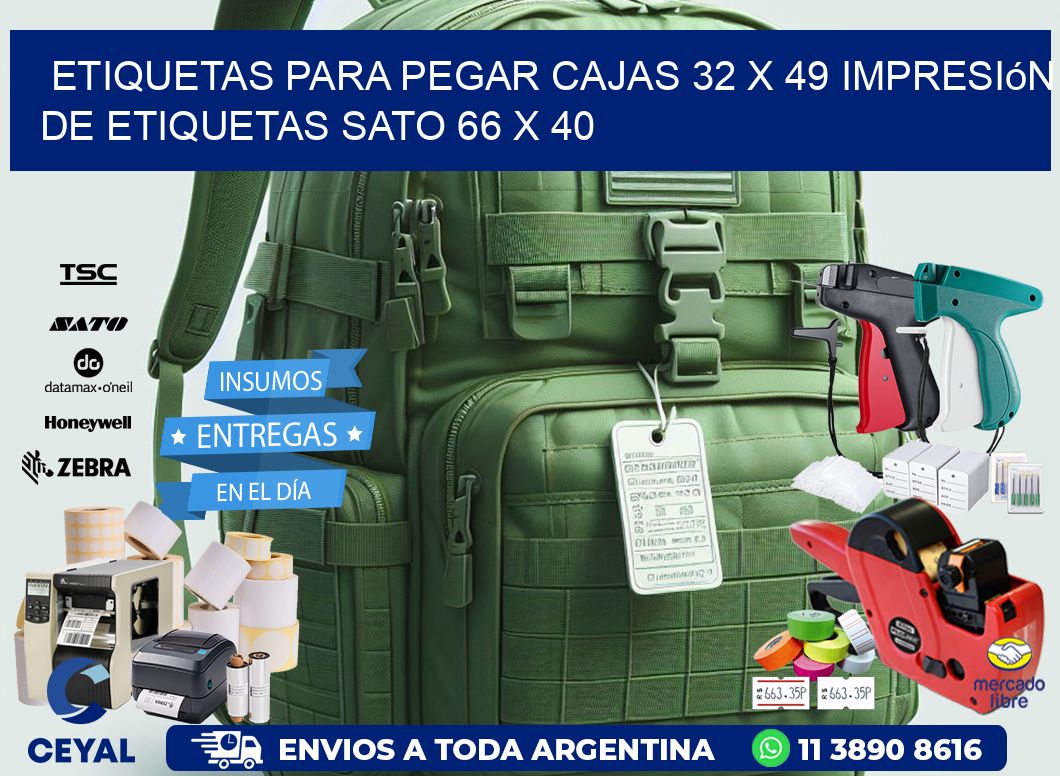 etiquetas para pegar cajas 32 x 49 impresión de etiquetas sato 66 x 40