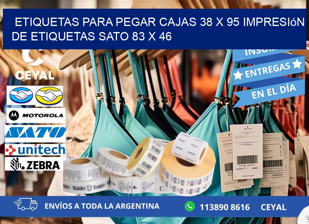 etiquetas para pegar cajas 38 x 95 impresión de etiquetas sato 83 x 46