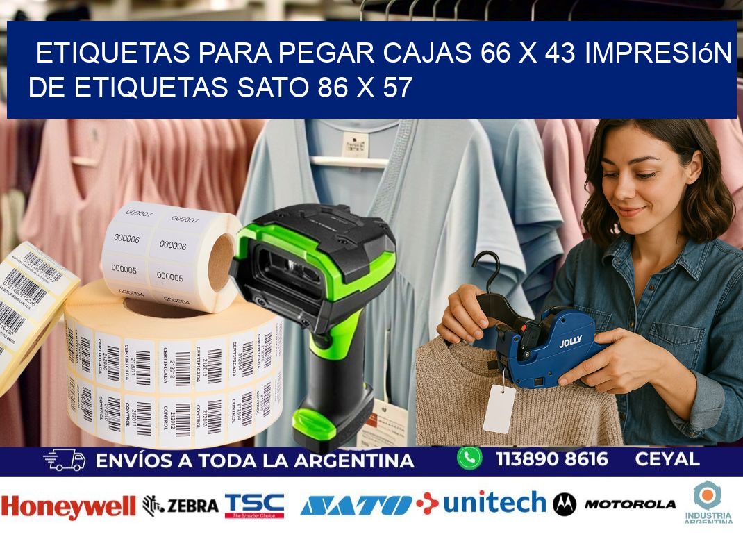 etiquetas para pegar cajas 66 x 43 impresión de etiquetas sato 86 x 57