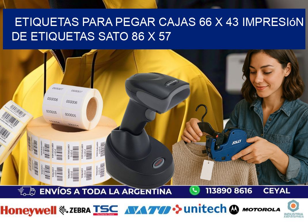 etiquetas para pegar cajas 66 x 43 impresión de etiquetas sato 86 x 57