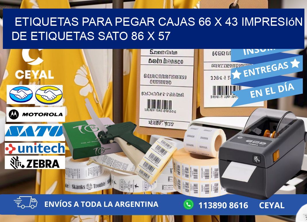 etiquetas para pegar cajas 66 x 43 impresión de etiquetas sato 86 x 57