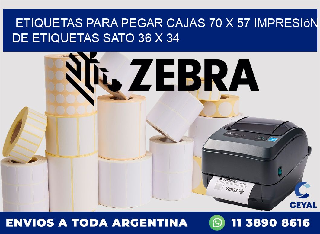 etiquetas para pegar cajas 70 x 57 impresión de etiquetas sato 36 x 34