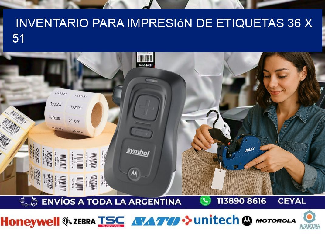 inventario para impresión de etiquetas 36 x 51